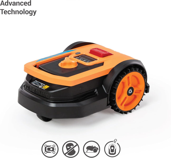 VILLAGER QUIX XS Mähroboter – Kompakter 18V Akku-Rasenroboter für bis zu 300m² – 160mm Schnittbreite