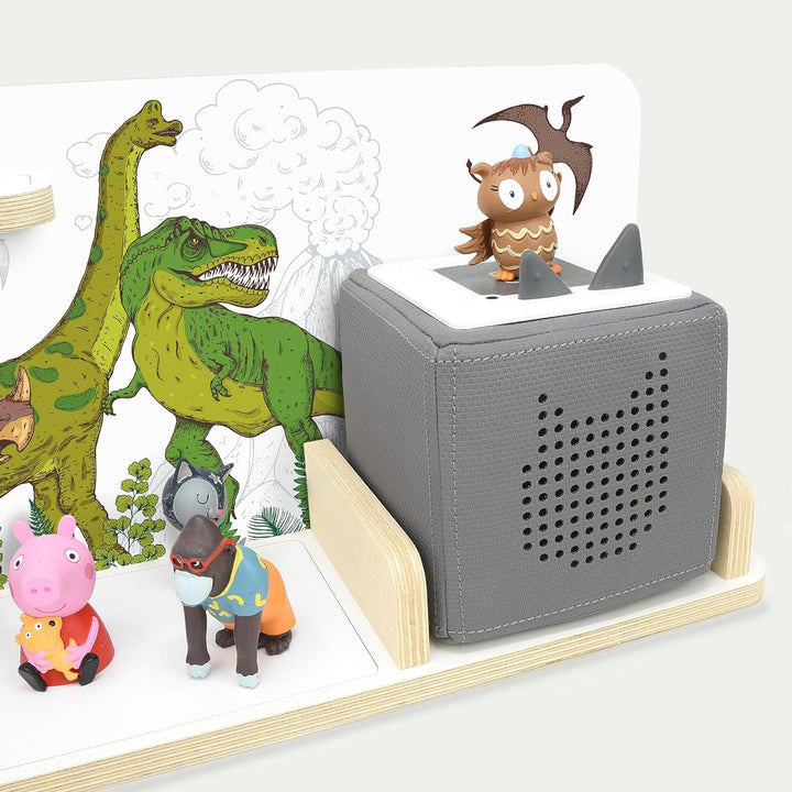 stadtecken® Kinder Regal für Musikbox I Serie für Kleinkind I Geeignet für die Toniebox und ca. 25 T