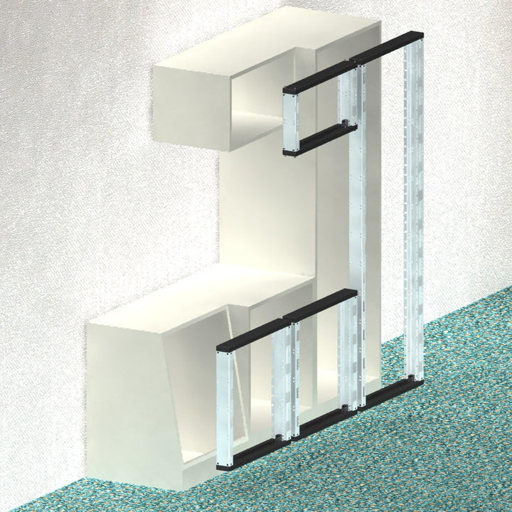 Rack Magic - 6HE Einbaurahmen 19" für den Einbau in bestehende Einrichtungen - 19 Zoll Schrank - RAL