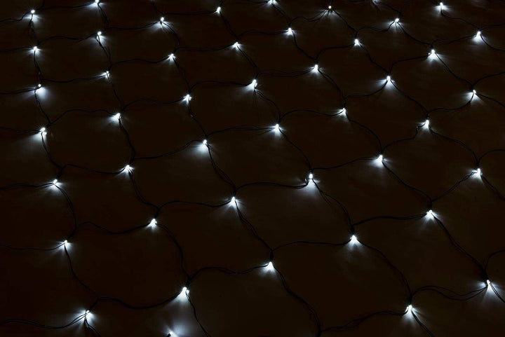 Lunartec Solar Lichtervorhang: Solar-LED-Lichternetz, 144 LEDs, weiss, 2 x 2 m, IP44 (Lichtervorhang