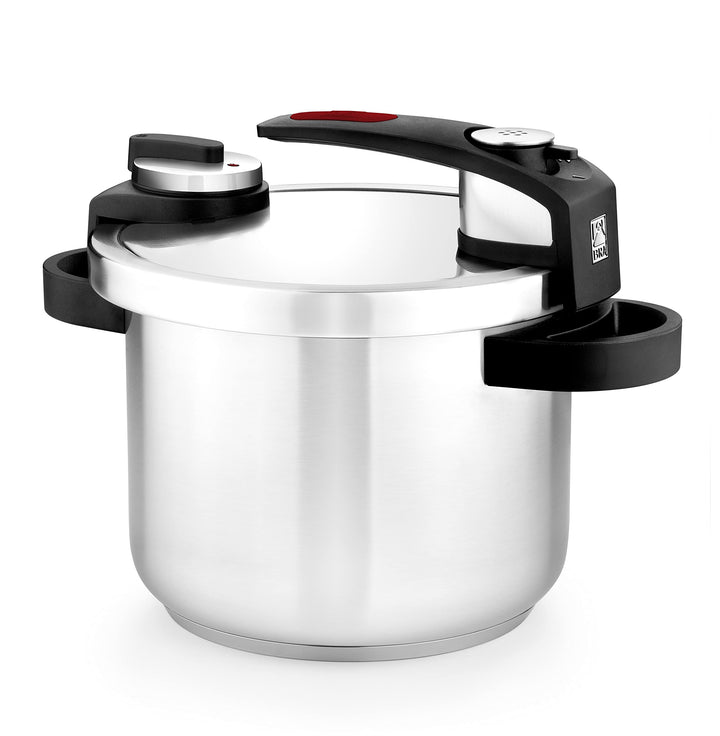 BRA Tekna - Schnellpresstopf 6 Liter, Edelstahl, geeignet für alle Küchentypen, inklusive Induktion,