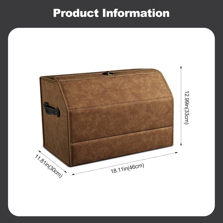 Ergocar Kofferraum Organizer, Faux Gewebtes Wildleder Autotasche Auto Kofferraum Box, Zusammenklappb