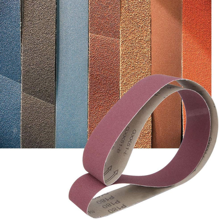 10 stücke Schleifband Rundschleifband 1220x50mm Aluminiumoxid Schleifpapier GXK51-B für Schleifarbei