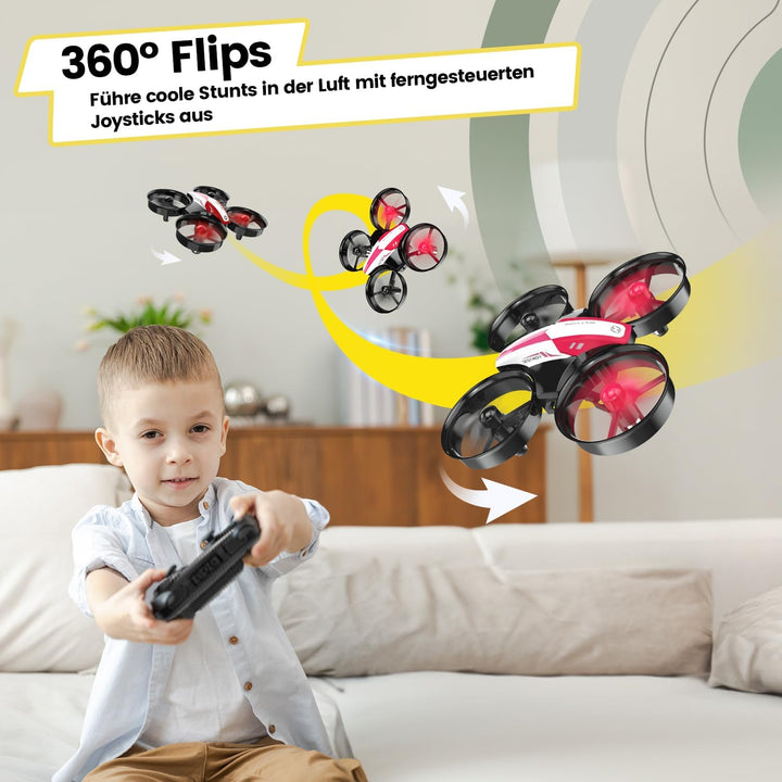 Holy Stone HS210 Mini Drohne für Kinder Anfänger,RC Quadcopter mit 3 Akkus Lange Flugzeit,Automatisc