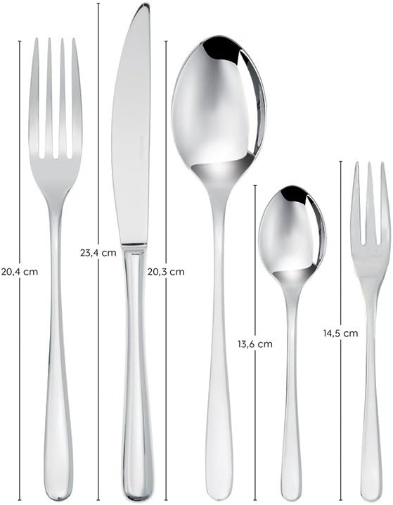Sambonet Taste Besteck, Stainless Steel, Grau, Set 12 personen-60 teilig Set 12 personen - 60 teilig