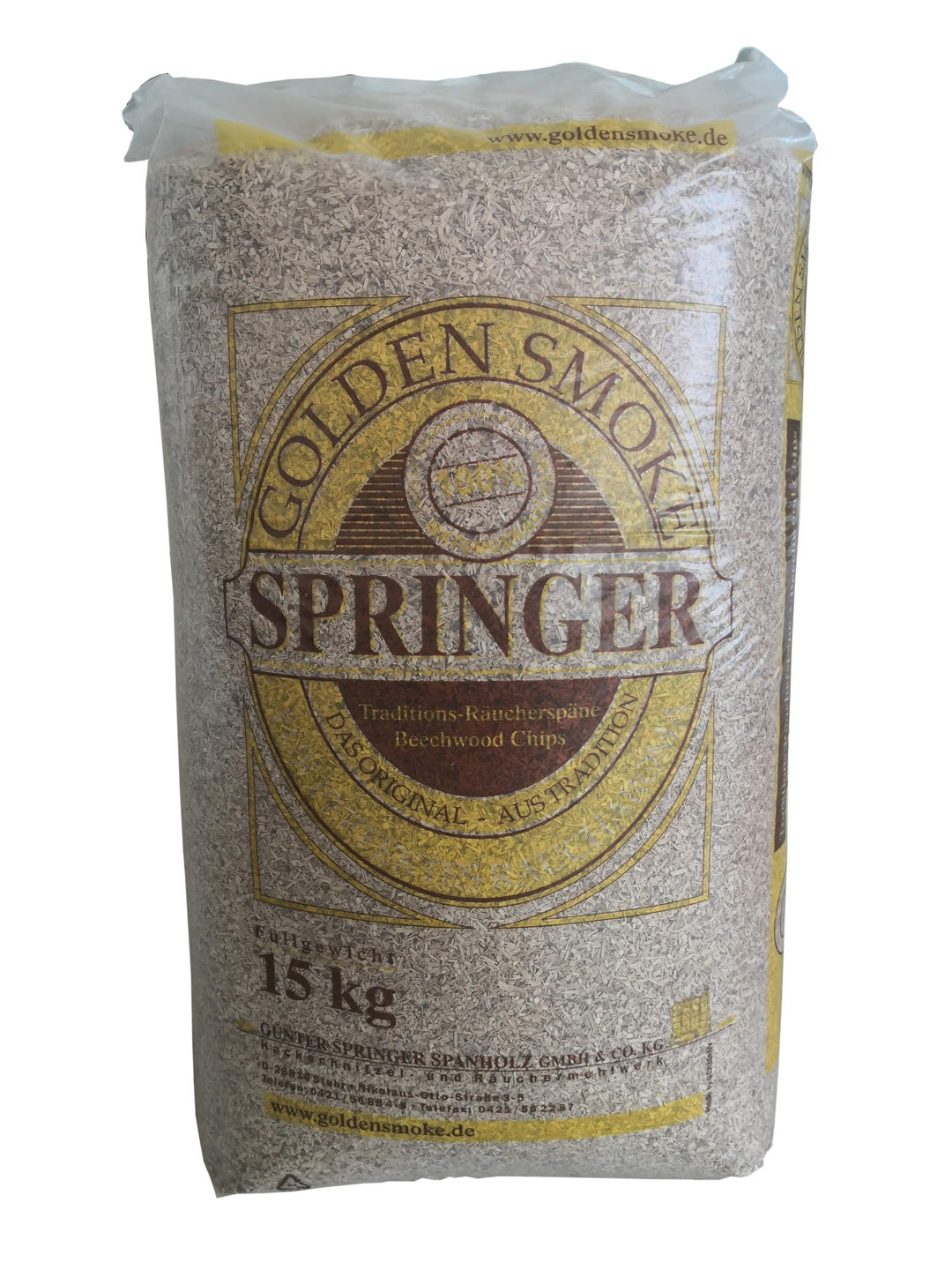 Golden Smoke 15kg Typ HBK 750-200 Buchenmehl Räuchermehl Räucherspäne