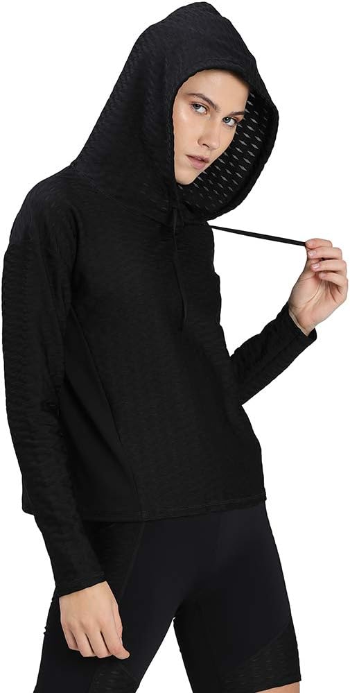 PUMA Damen, Train Flawless Pullover Hoodie T-shirt M Puma Black, M Puma Black