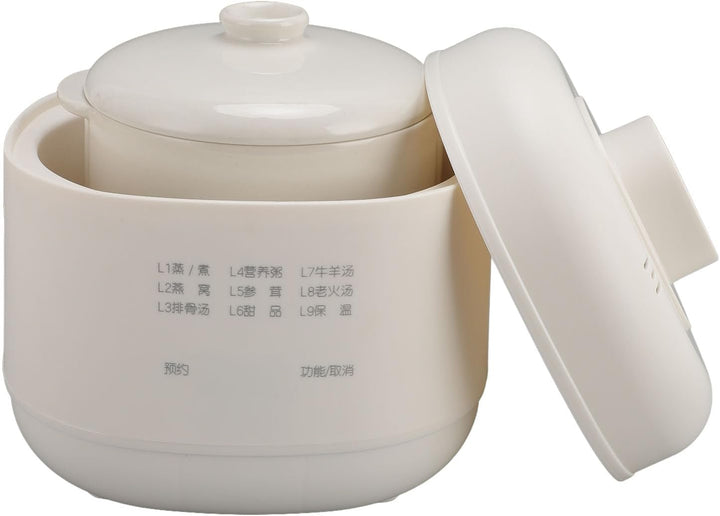 1 L Mini-Keramik-Eintopfkocher, 200 W, Elektrischer Eintopf, Keramik-Suppenbrei-Kocher, Anti-Trocken