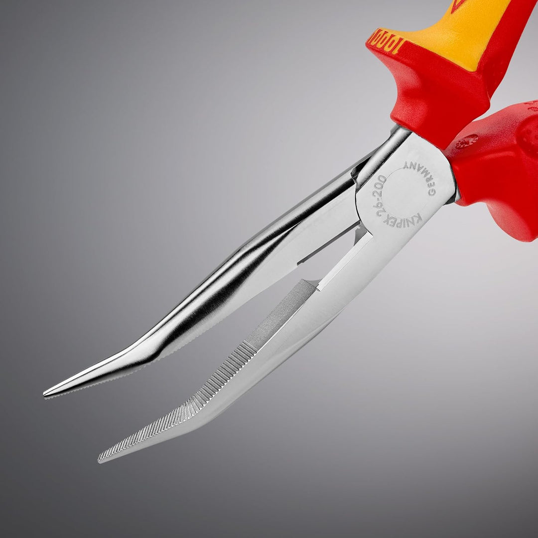 Knipex 00 20 12 – Elektro-Paket mit drei VDE-geprüften Zangen & 26 26 200 – Flachrundzange mit Schne