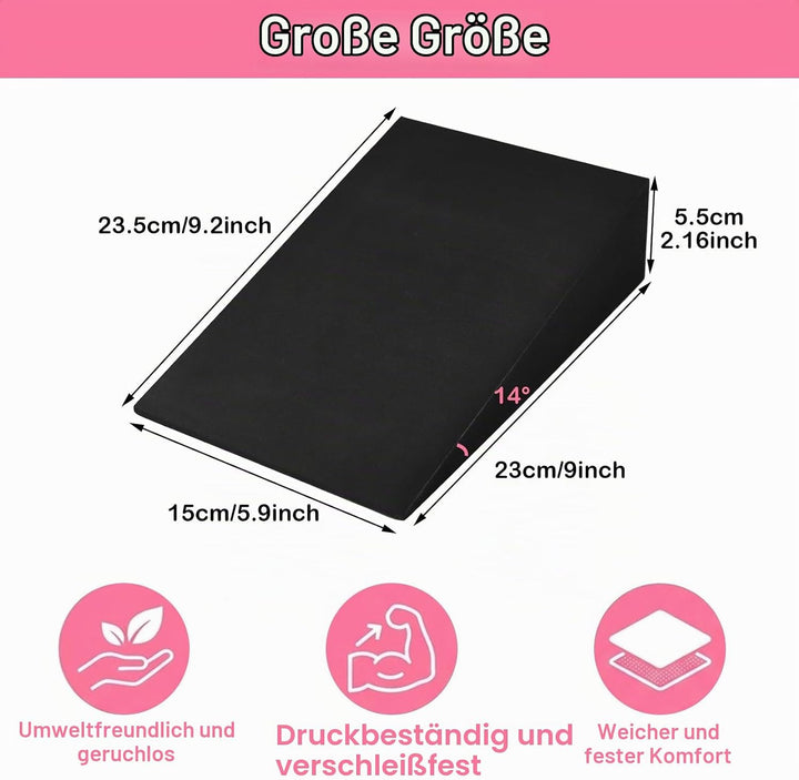 Wadendehner 2er Set, Verstellbare Kniebeugenrampe Yoga Blöcke