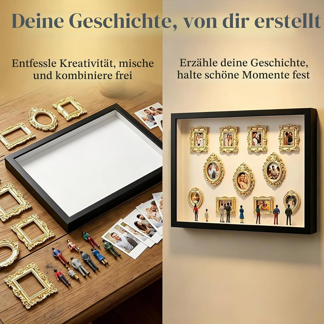 DIY Mini Museum Silhouette Box, DIY Mini Museum Bilderrahmen, Mi ni Figuren, Mi ni Menschen Figuren