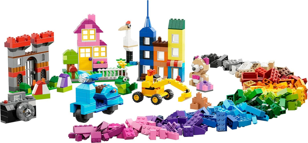 LEGO 10698 Classic Grosse Bausteine-Box, Spielzeugaufbewahrung, lustige, Bunte Spielzeug-Bausteine,