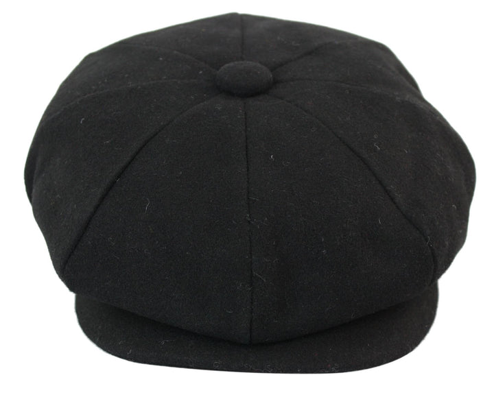 TruClothing.com Herren Mütze Fischgräte Tweed Design Grandad Stil Rabatt Preis M Schwarz, M Schwarz