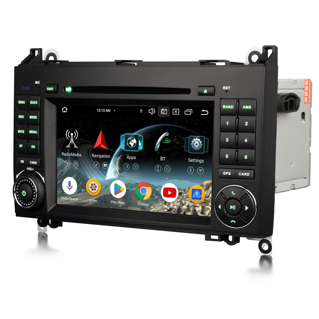 Acht-Kern 4GB+64GB Android 14 DAB+ Autoradio Für Mercedes A/B-Klasse W169 W245 Viano Vito Sprinter V