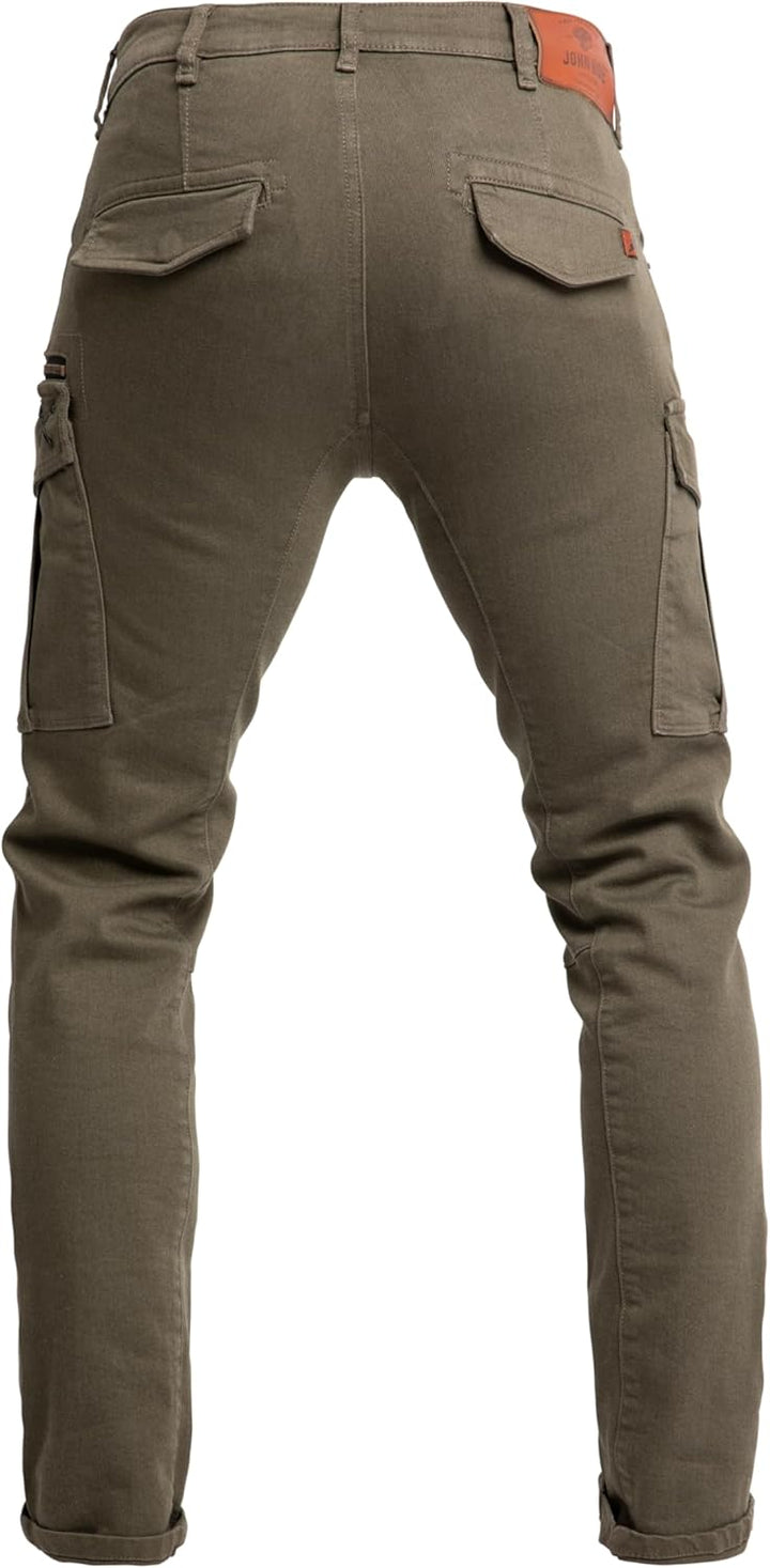 John Doe Defender - Monolayer |CE - Zertifizierung AAA | Motorradhose| Atmungsaktiv | Cargo Hose | H