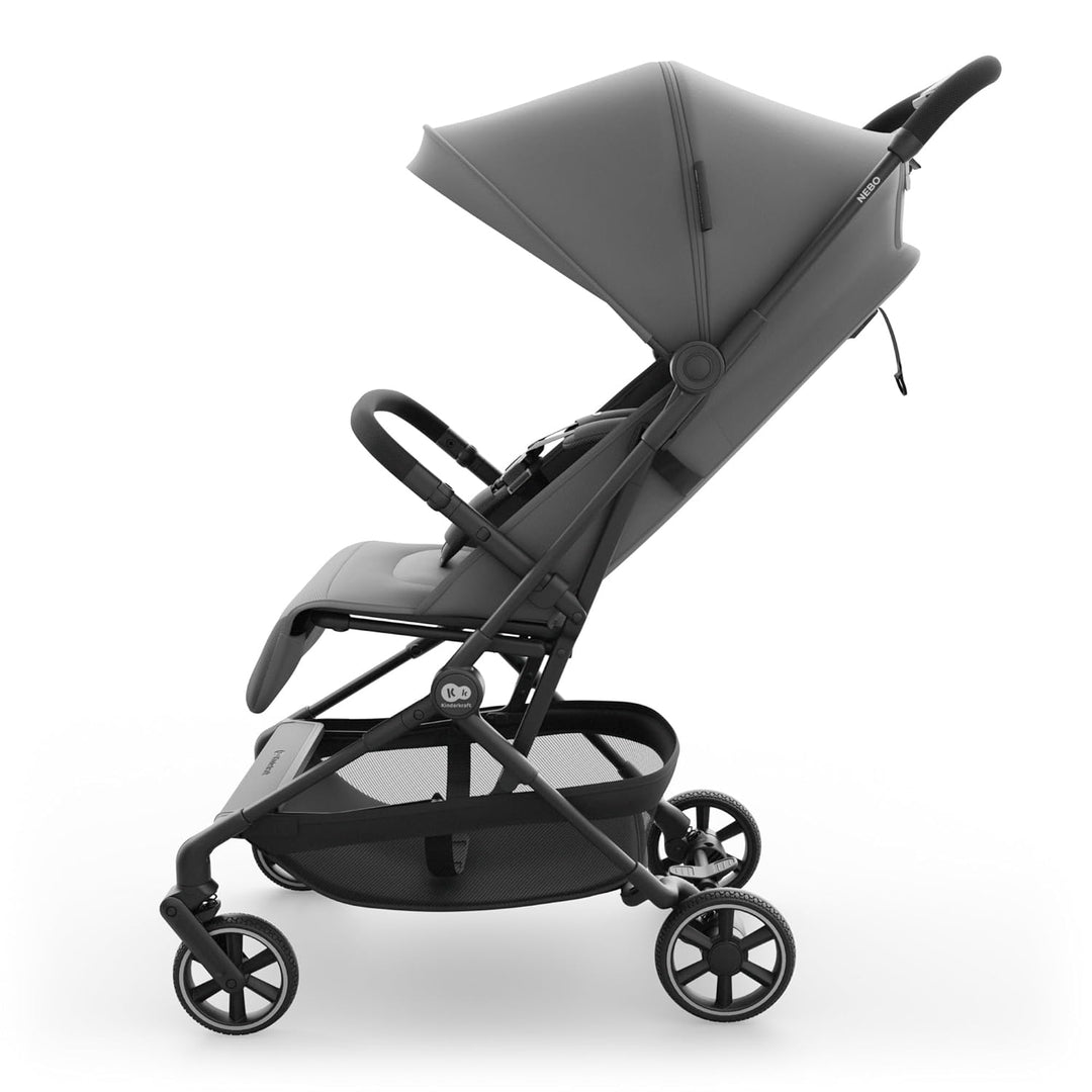 Kinderkraft NEBO Kabinenbuggy ultraleicht, Einhand-Faltmechanismus, Handgepäckmass 51×43×21 cm, steh