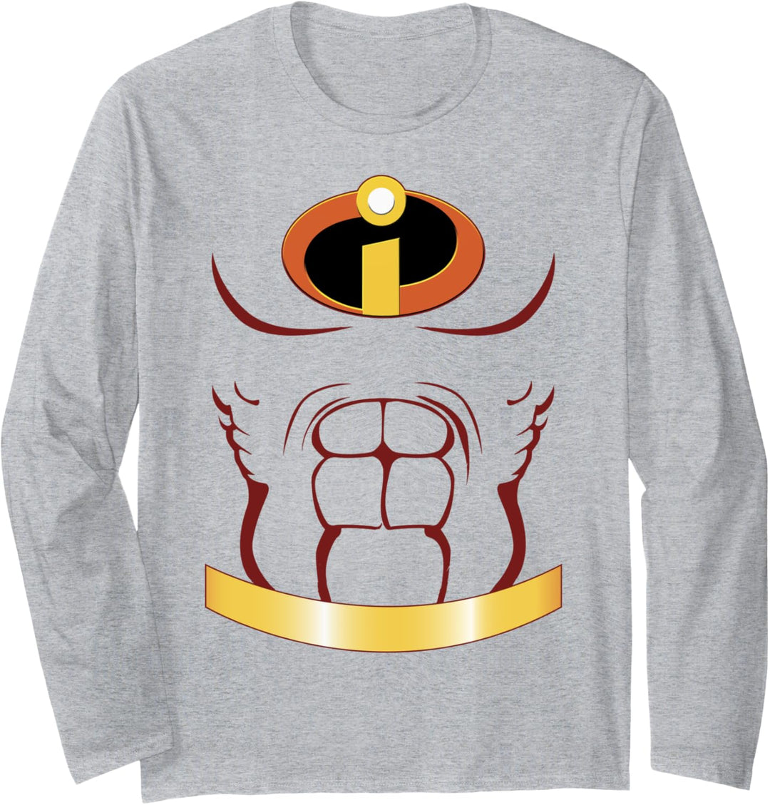 Disney Pixar Incredibles Mr. Incredible Costume Langarmshirt