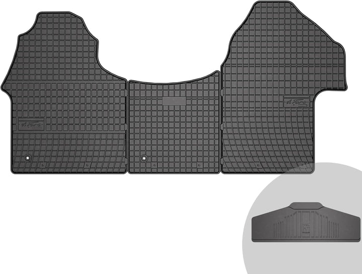 FROGUM EL Toro Gummimatten Ganzjähriges-Set von Autofussmatte Auto Fussmatten für Mercedes-Benz Spri