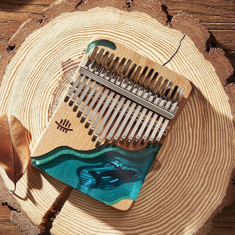 Kalimba 17/21 Schlüssel, Holz Fingerklaviere，Professionelle Daumenklavier Carlimba, Mbira Instrument