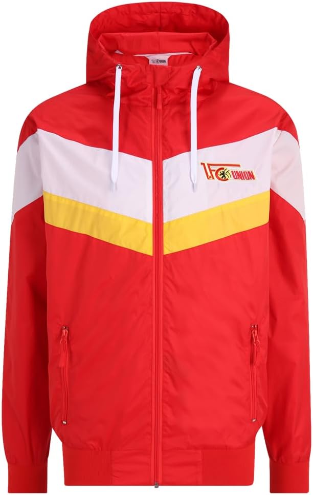 1. FC UNION Berlin Stadionjacke, Jacke Logo - Rot L Rot/Weiss/Gelb, L Rot/Weiss/Gelb