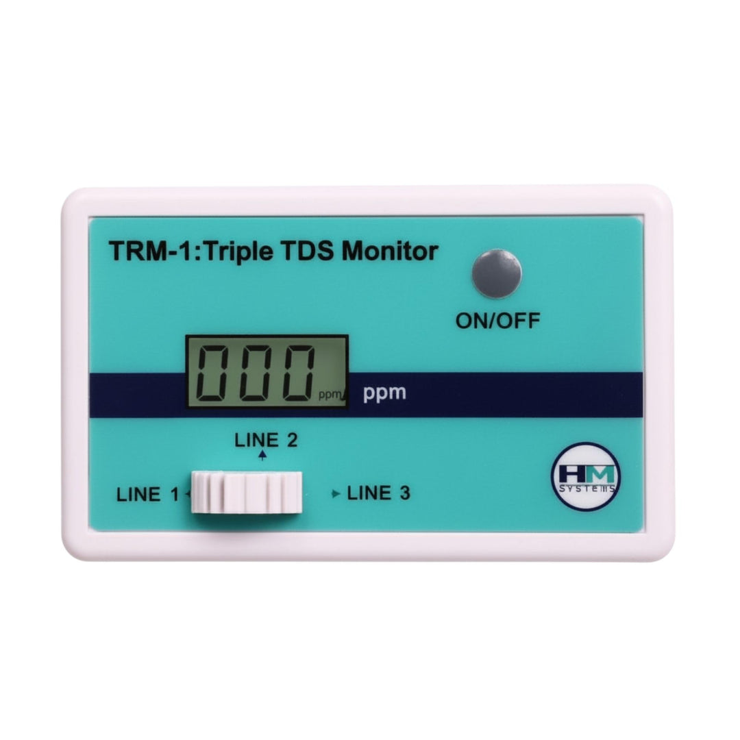 HM Digital Dreifacher Inline-RO/DI TDS Monitor mit 6,35 mm T-Armaturen