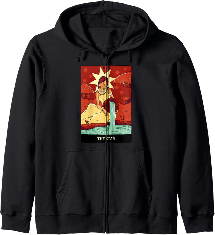 Star Tarot Card Lover Astrology New Age Gypsy Moon Kapuzenjacke