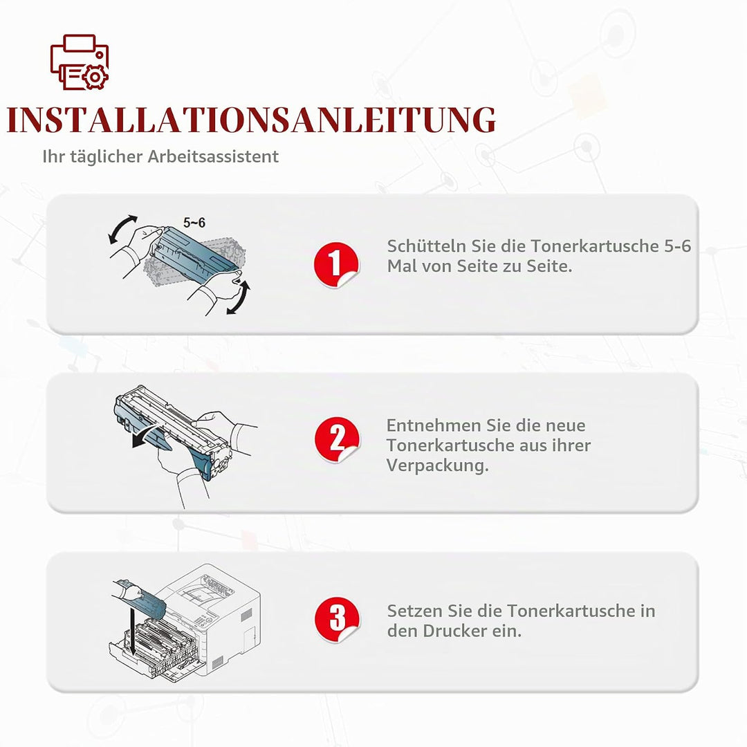Toner Kingdom CLT-504S Tonerkartusche Kompatibel für Samsung CLT-P504C mit Xpress C1860FW C1810W CLX