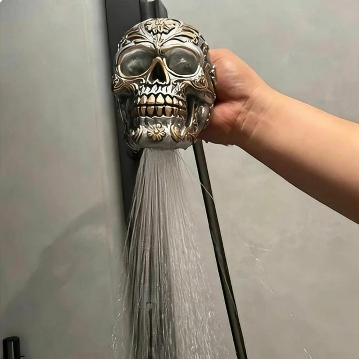 Regenduschkopf – Zubehör in Schädelform für Badewanne – Duschkopf in Form eines Skeletts aus Harz, v