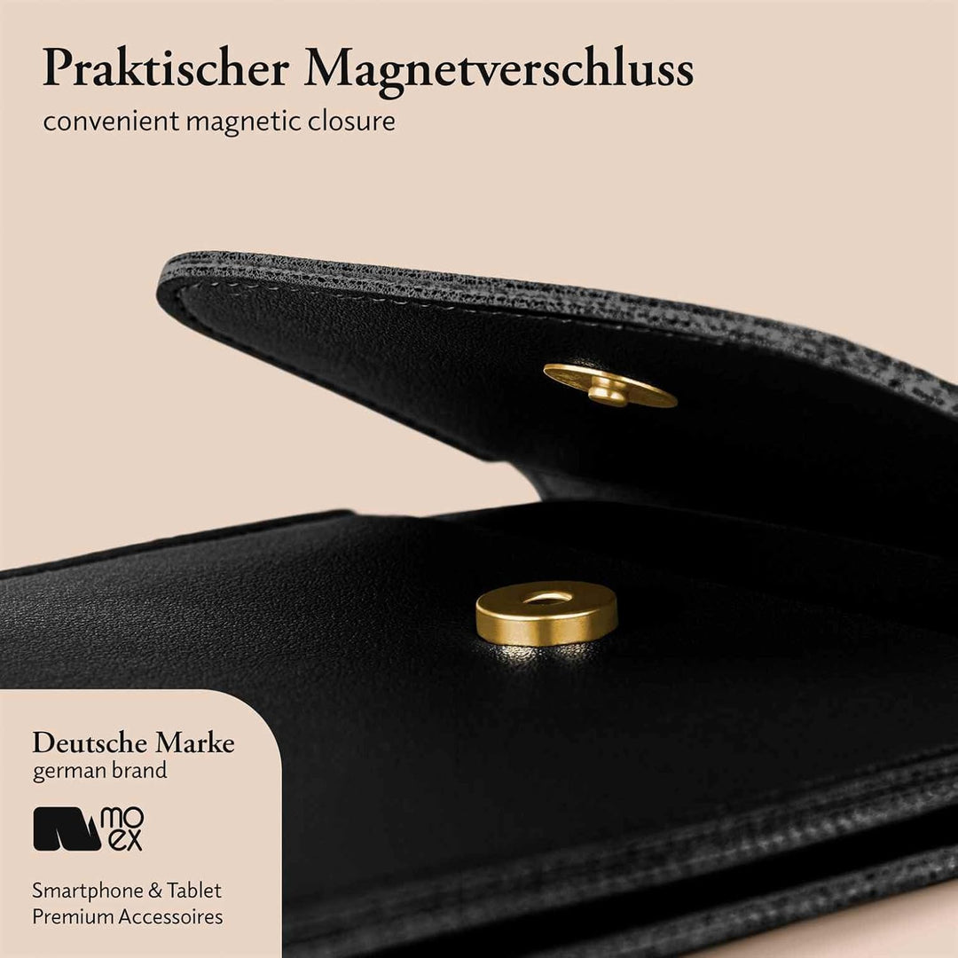 moex Handytasche zum Umhängen für Samsung Galaxy A72 / A72 5G kleine Handtasche mit Handyfach und Si