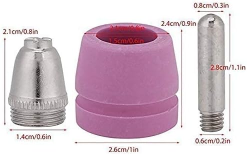 SUSEMSE 30 STÜCKE AG-60 SG-55 WSD-60 Plasmaschneider Schneidbrennerspitzendüsen Verbrauchsmaterial Z