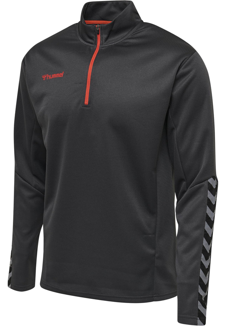 hummel Herren Authentic Half Zip Sweatshirt, Asphalt