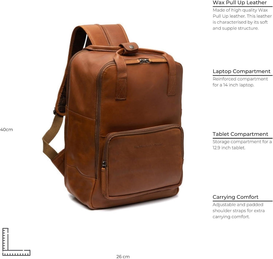 The Chesterfield Brand Belford - Laptoprucksack 14" 40 cm Cognac Einheitsgrösse, Cognac Einheitsgrös
