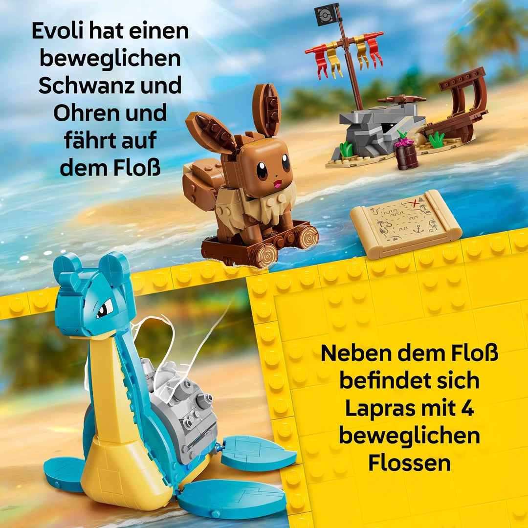 LEGO Pokémon SMART Play: Evoli und Lapras auf Schatzsuche - kompatibles interaktives Spielset mit 3