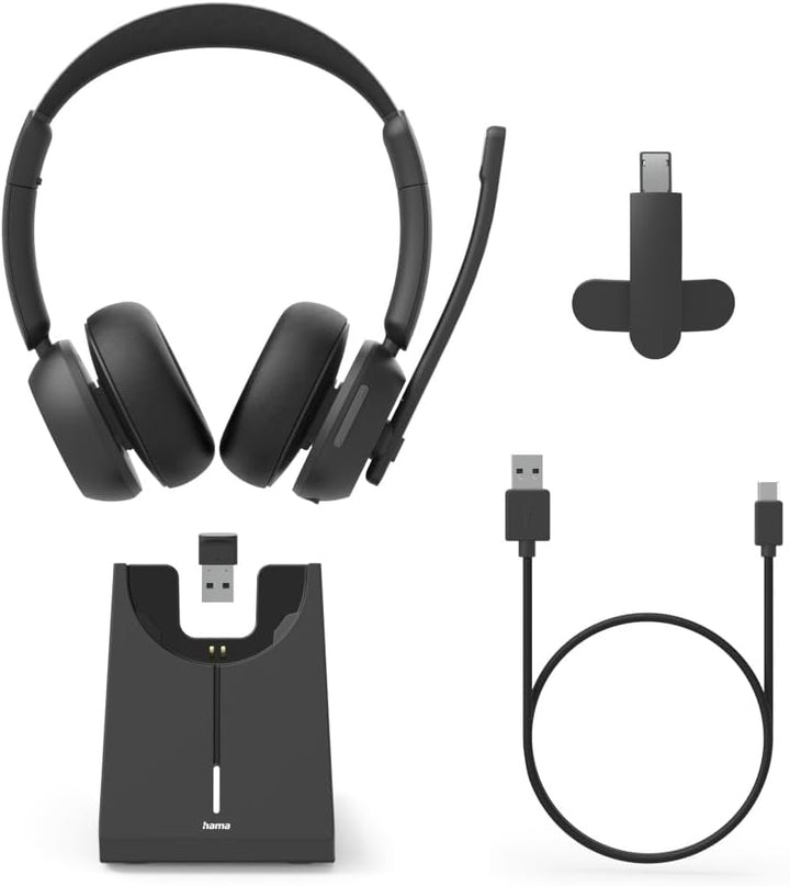 Hama Bluetooth®-Headset BT-800, Multipoint, Ladestation, Mono/Stereo, kabellos