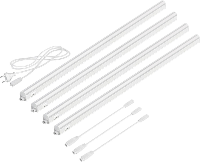 Parlat LED Unterbau-Leuchten Rigel, je 87,3cm, 40cm Kabel, je 1002lm, warm-weiss, 4er Set