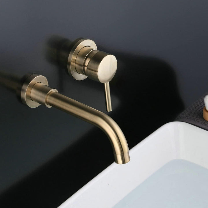 Leekayer Moderne Badezimmer Wandarmatur 360 °Schwenk Auslauf Einhand Badewanne Wasserhähne für Wand