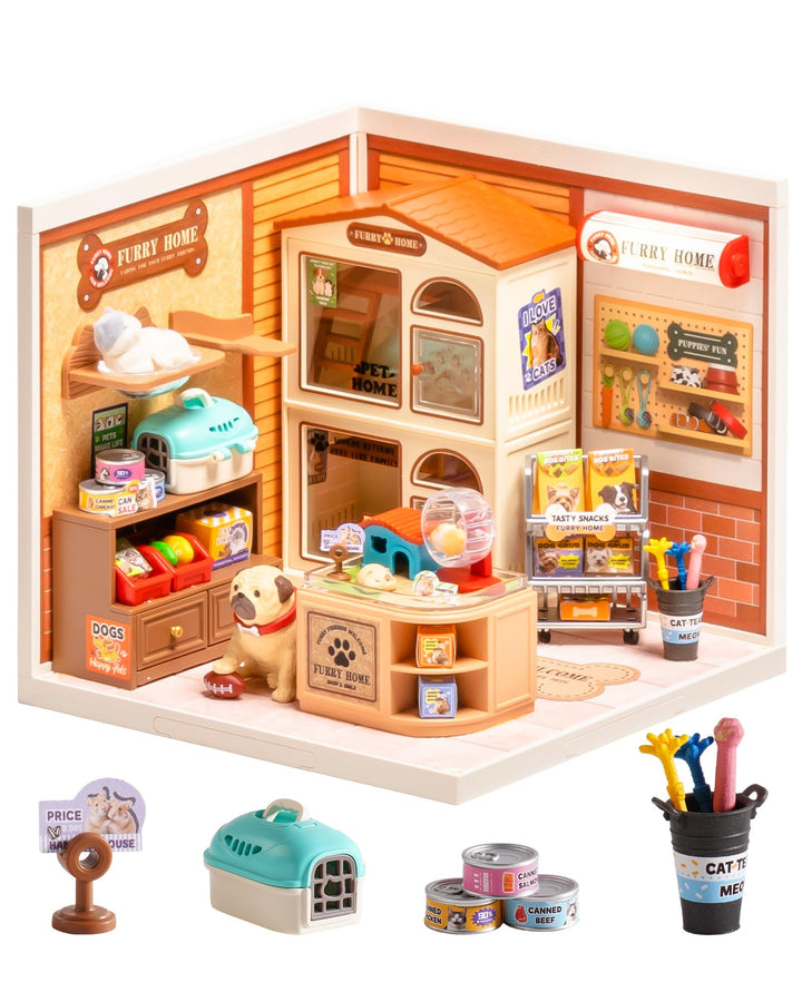 Rolife Super Creator DIY Miniature House Miniatur Haus Bausatz Selber Bauen Deko für Schreibtisch Bü