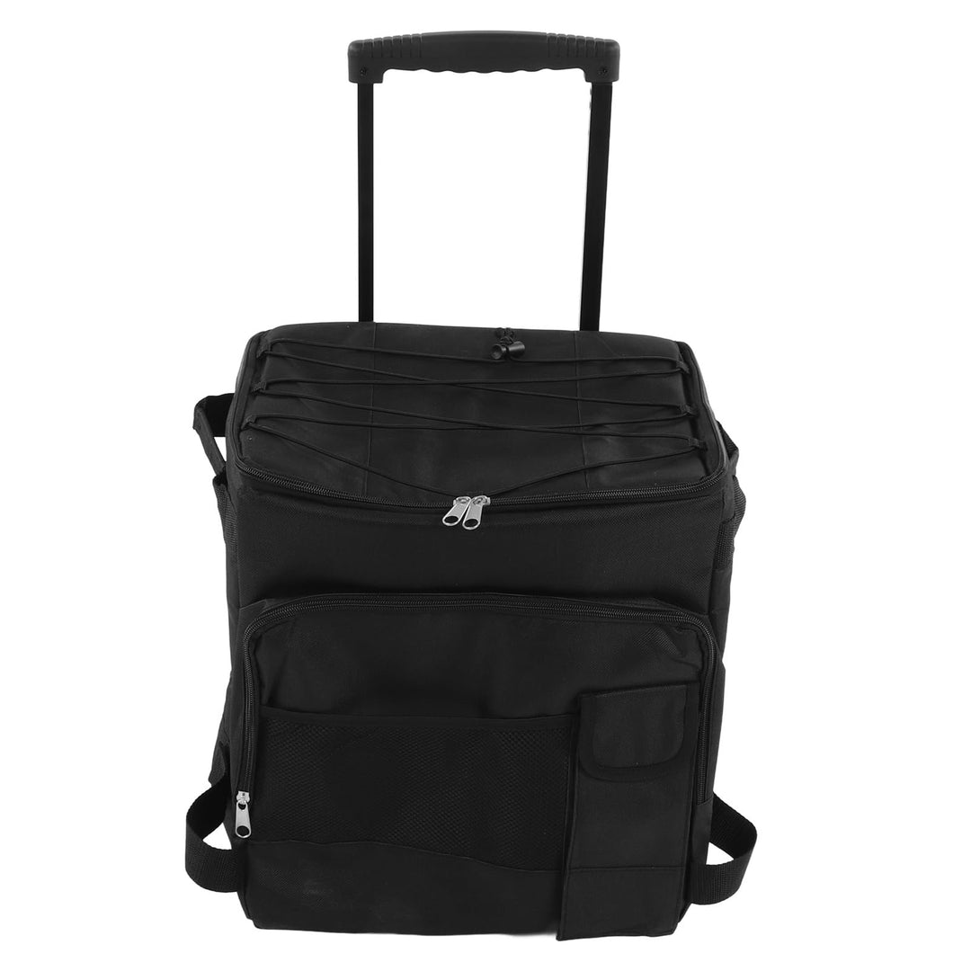 Rollender Kühlerer, 43L Isoliertasche Picknicktaschen, Wasserdichte Isolierte Kühltasche mit Griff u