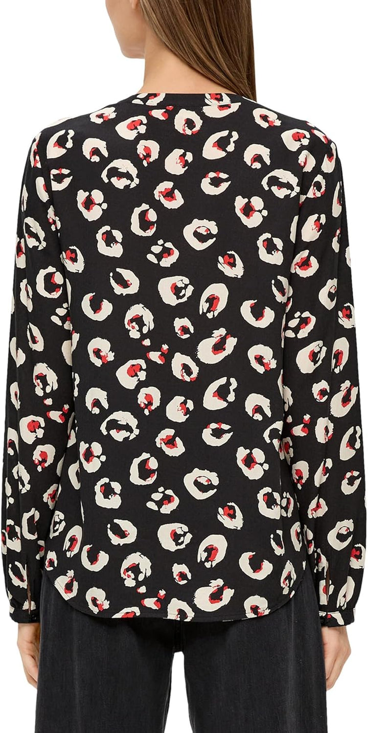 s.Oliver Viskosebluse mit Dobby-Struktur 36 99a1_schwarz, 36 99a1_schwarz