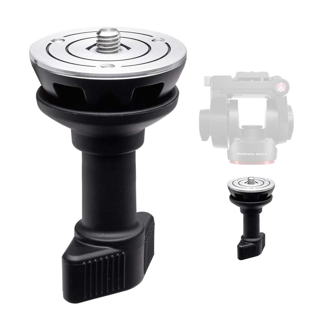 Manfrotto 60 Mm Halbschalen‑Adapter zum Einsatz von 60‑mm‑Flachbasis‑Köpfen an 60‑mm‑Schalen‑Stative