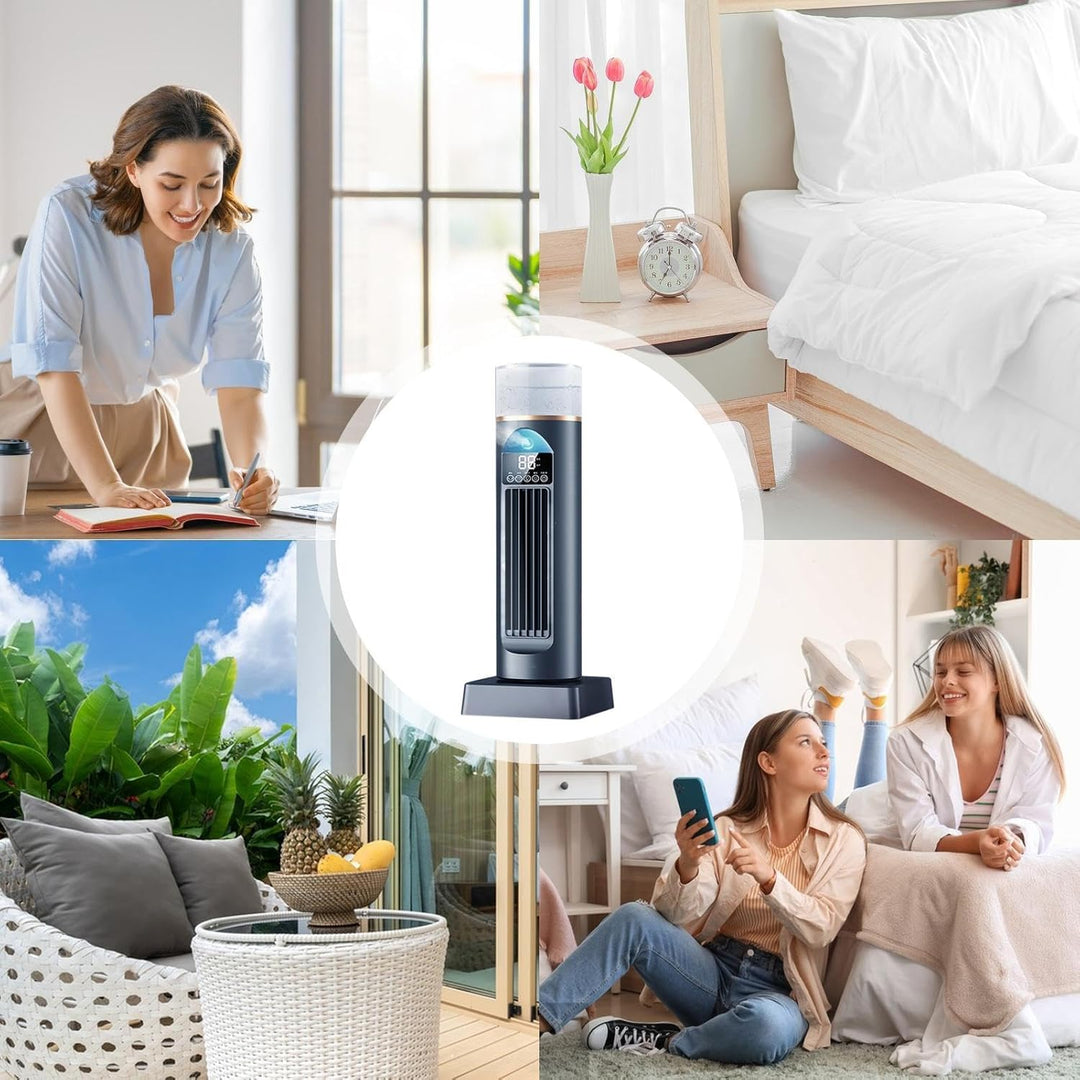 Luftkühler Tragbare Klimaanlage Leise USB Kühlventilator Scillation Tower Fan Silent Verdunstungsküh