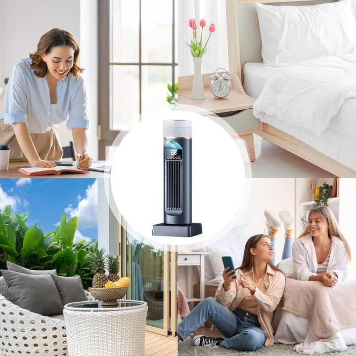 Luftkühler Tragbare Klimaanlage Leise USB Kühlventilator Scillation Tower Fan Silent Verdunstungsküh