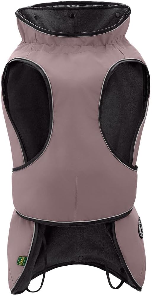 HUNTER Hundemantel Uppsala, Farbe: Altrosa, 2in1 Design mit herausknüpfbarem Innenfutter, wasserabwe