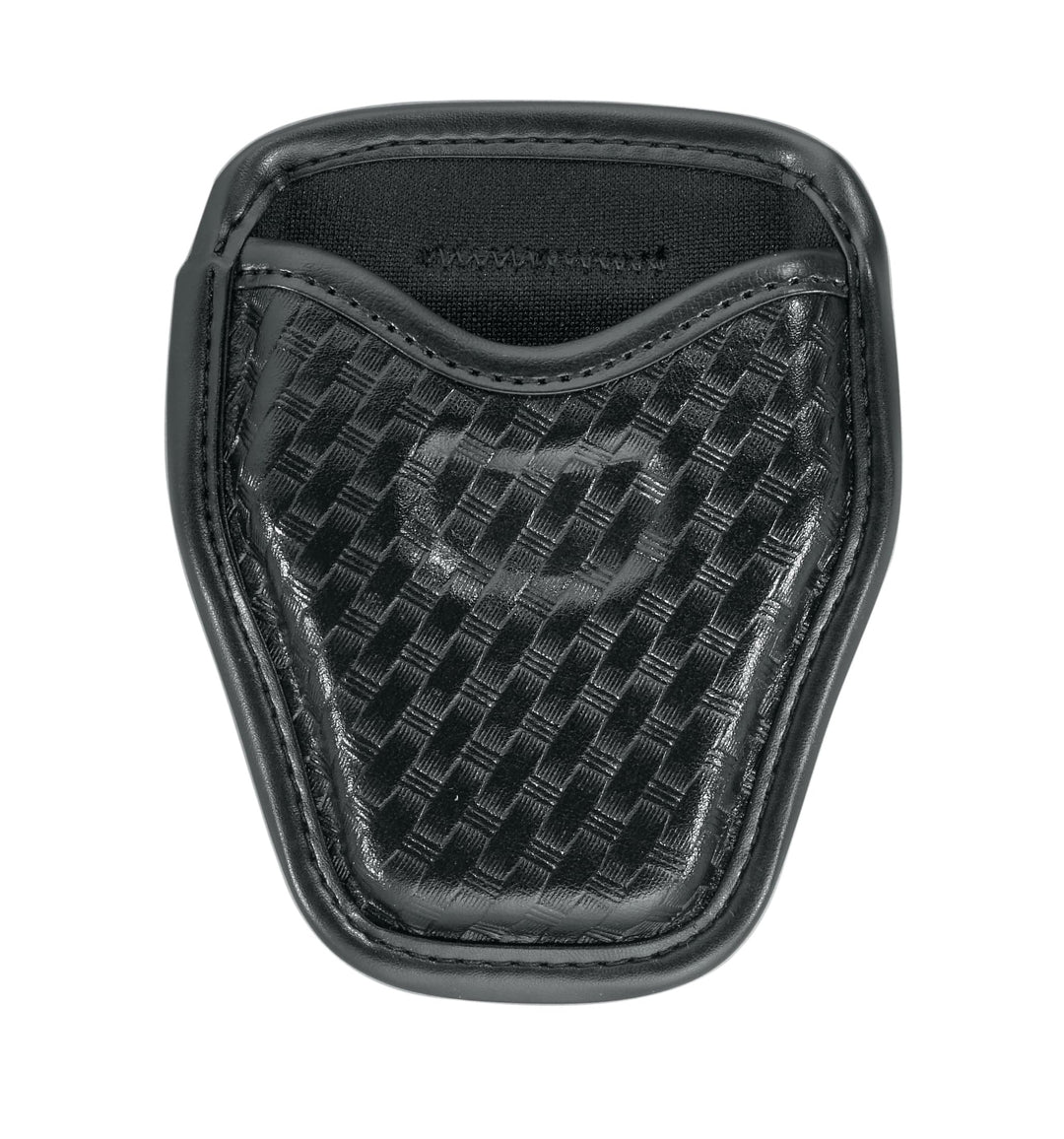Bianchi AccuMold Elite 7934 Handschellen-Etui mit offener Oberseite für Gürtel Schwarz, Korbgeflecht