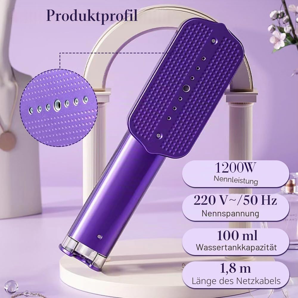 Steamer Dampfglätter, Steamer 2-in-1 Hand Bügeleisen, 15s schnelles Aufheizen, 4 Bügelmodi 1200W Rei