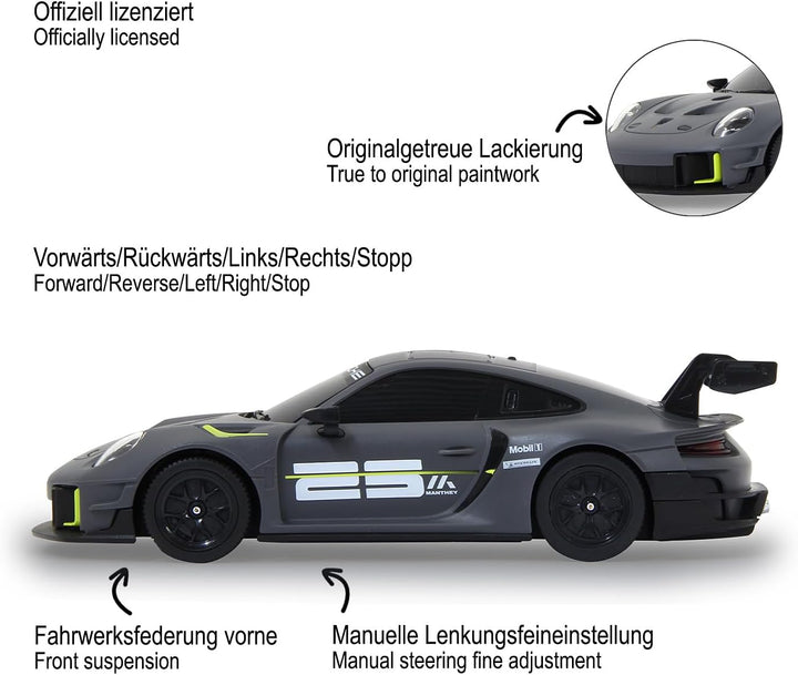 JAMARA Porsche 911 GT2 RS Clubsport 25 1:24 2,4GHz -originalgetreue Lackierung, RC-Auto
