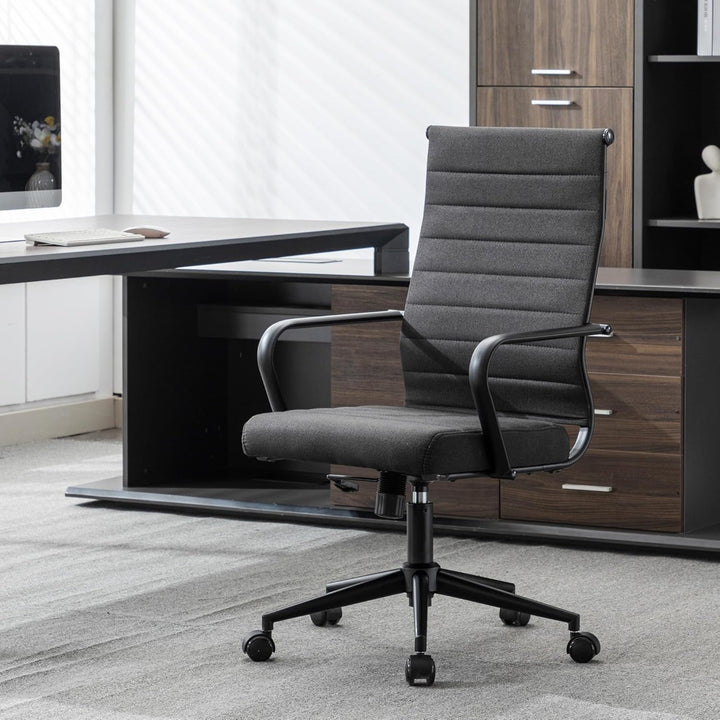 UEV Bürostuhl Ergonomisch Wippfunktion bis 150 kg belastbar Schreibtischstuhl mit Armlehne Drehstuhl