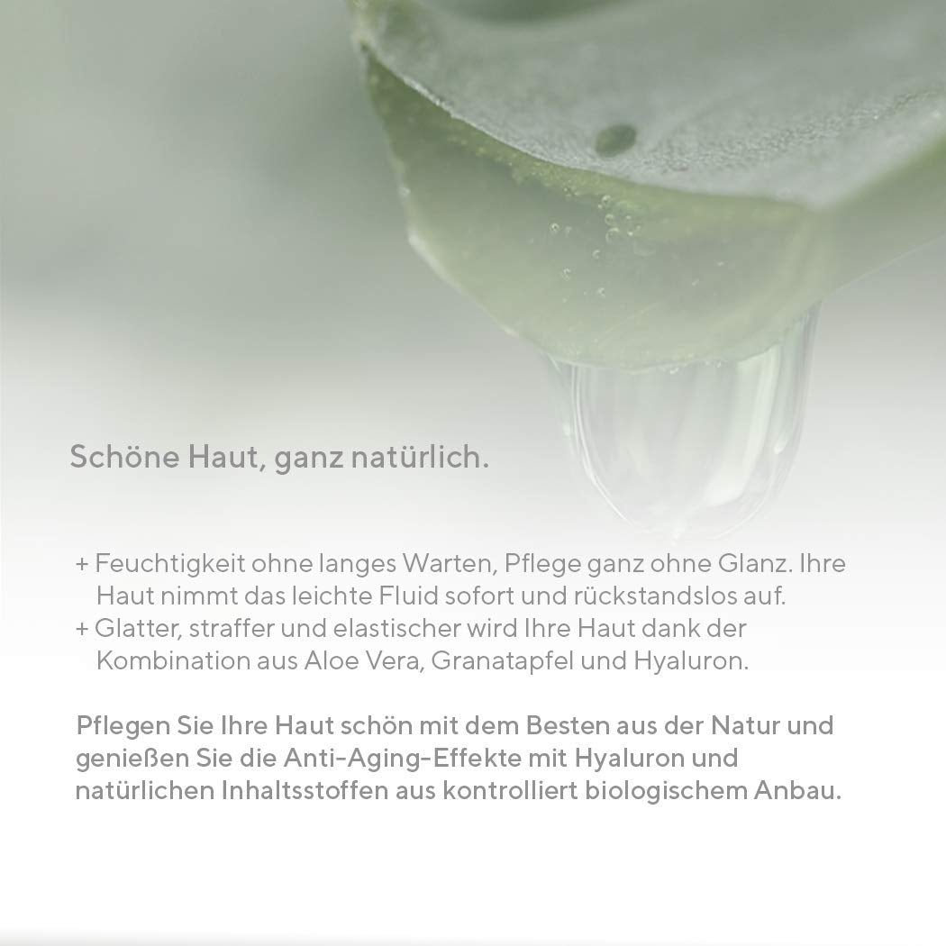 hyapur® - GREEN Fluid 30ml - Die leichte Feuchtigkeitspflege - zur Anti-Aging-Pflege mit Bio- Vegan-