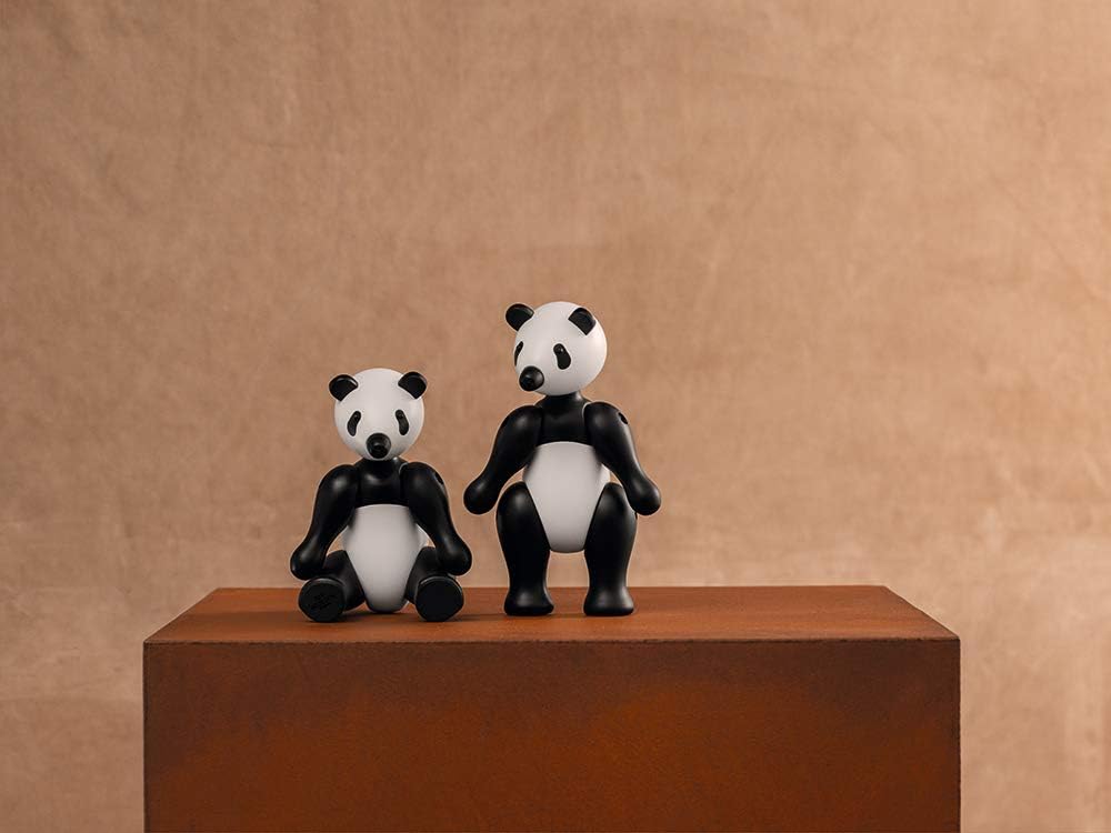 Kay Bojesen Panda klein Figuren 15 cm Holzfiguren Weihnachtsdekoration, schwarz 15cm, 15cm