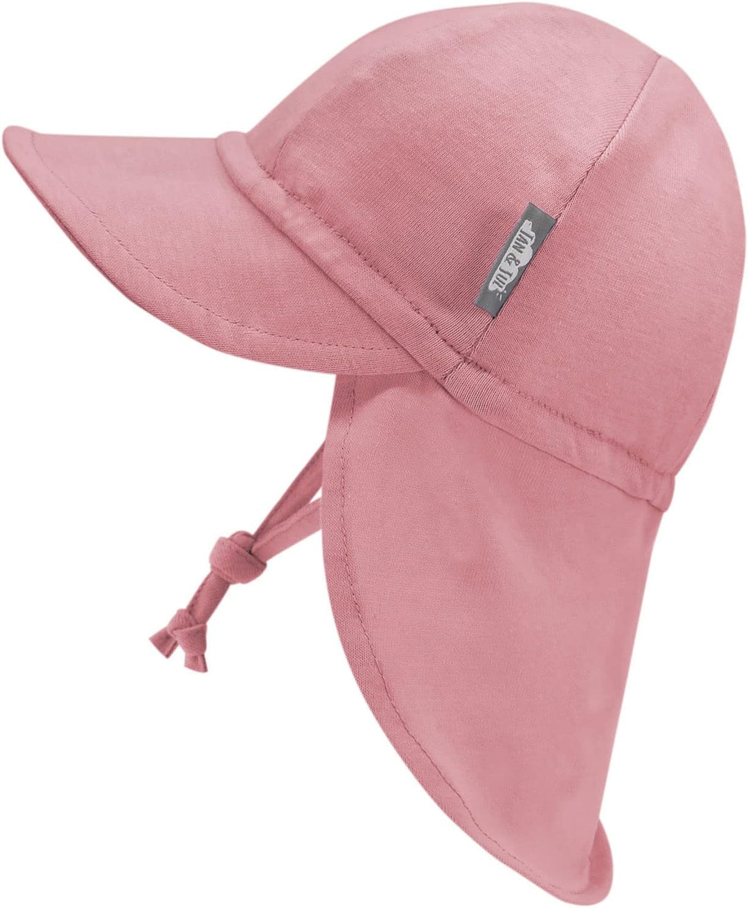 Jan &amp; Jul Sonnenhut aus Baumwolle mit UPF 50+ UV-Schutz für Baby Junge und Mädchen, Altrosa